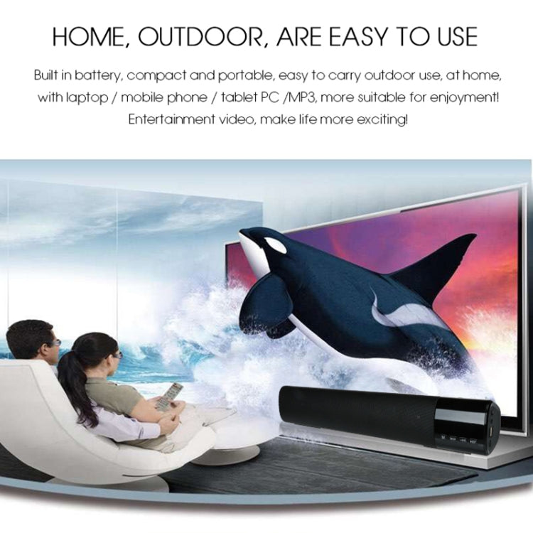 TOPROAD พลังงานสูง 10 วัตต์ไฮไฟลำโพงไร้สายบลูทูธแบบพกพาสเตอริโอ Soundbar TF FM USB ซับวูฟเฟอร์คอลัมน์สำหรับคอมพิวเตอร์ทีวีโทรศัพท์