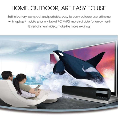 TOPROAD พลังงานสูง 10 วัตต์ไฮไฟลำโพงไร้สายบลูทูธแบบพกพาสเตอริโอ Soundbar TF FM USB ซับวูฟเฟอร์คอลัมน์สำหรับคอมพิวเตอร์ทีวีโทรศัพท์