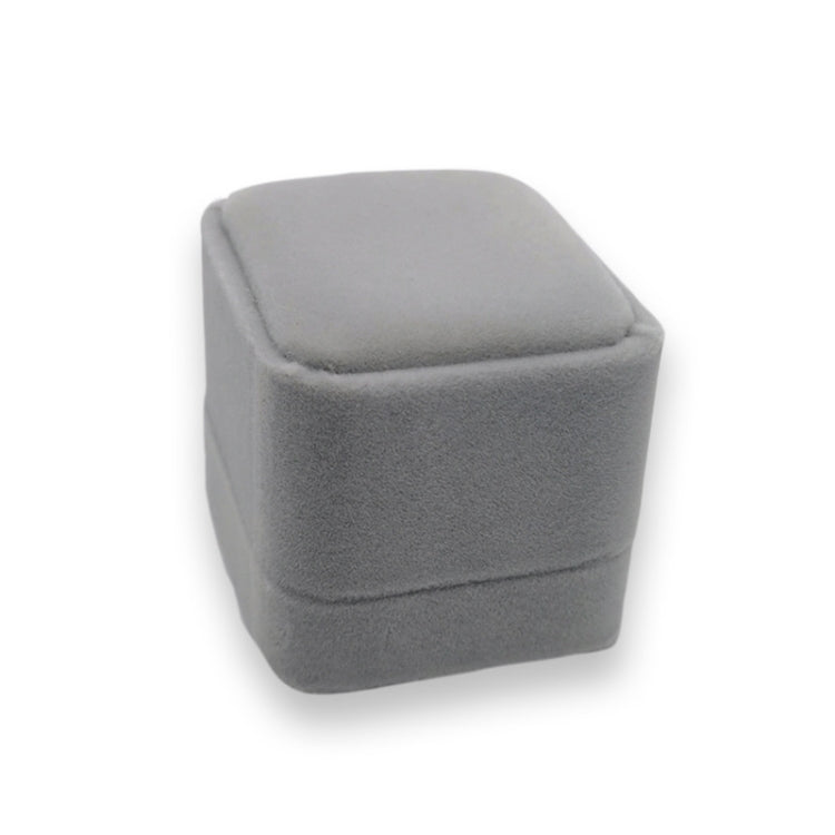 กล่องของขวัญบรรจุภัณฑ์เครื่องประดับที่สวยงาม 3 ชิ้น, 5x5.5cm (Flannel Grey), 7x7cm (Flannel Grey), 7.5x7.5cm (Bow Knot)