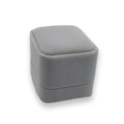 กล่องของขวัญบรรจุภัณฑ์เครื่องประดับที่สวยงาม 3 ชิ้น, 5x5.5cm (Flannel Grey), 7x7cm (Flannel Grey), 7.5x7.5cm (Bow Knot)