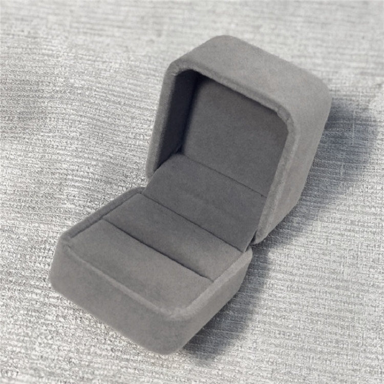 กล่องของขวัญบรรจุภัณฑ์เครื่องประดับที่สวยงาม 3 ชิ้น, 5x5.5cm (Flannel Grey), 7x7cm (Flannel Grey), 7.5x7.5cm (Bow Knot)