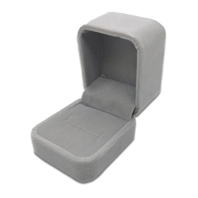 กล่องของขวัญบรรจุภัณฑ์เครื่องประดับที่สวยงาม 3 ชิ้น, 5x5.5cm (Flannel Grey), 7x7cm (Flannel Grey), 7.5x7.5cm (Bow Knot)