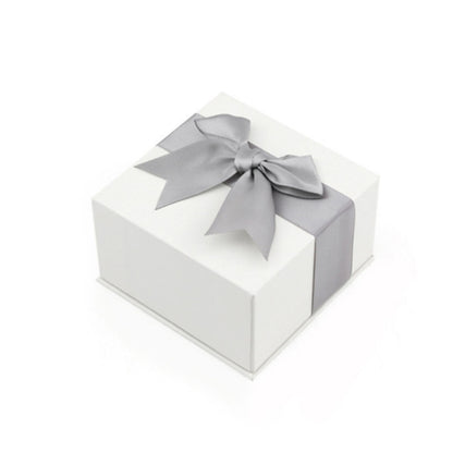 กล่องของขวัญบรรจุภัณฑ์เครื่องประดับที่สวยงาม 3 ชิ้น, 5x5.5cm (Flannel Grey), 7x7cm (Flannel Grey), 7.5x7.5cm (Bow Knot)