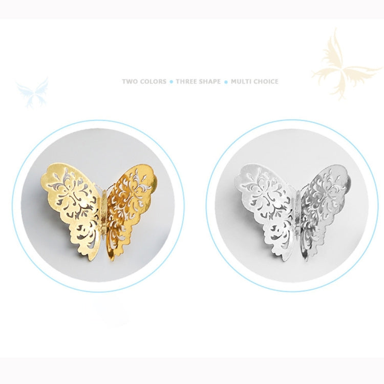 วอลล์เปเปอร์ 3D ตกแต่งบ้าน Hollow Butterfly ตู้เย็นสติ๊กเกอร์ติดผนัง