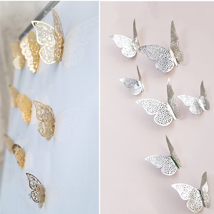 วอลล์เปเปอร์ 3D ตกแต่งบ้าน Hollow Butterfly ตู้เย็นสติ๊กเกอร์ติดผนัง