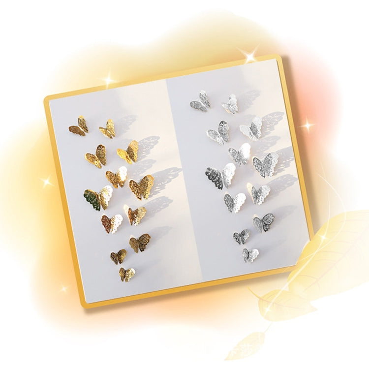 วอลล์เปเปอร์ 3D ตกแต่งบ้าน Hollow Butterfly ตู้เย็นสติ๊กเกอร์ติดผนัง