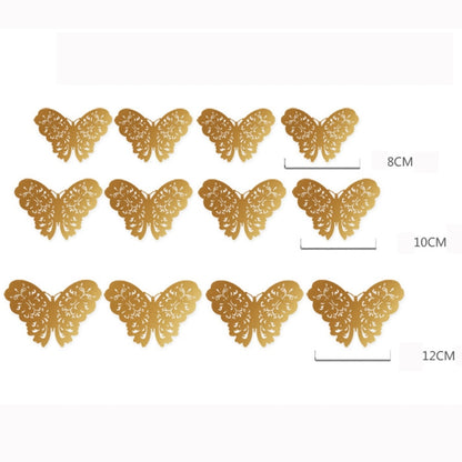 วอลล์เปเปอร์ 3D ตกแต่งบ้าน Hollow Butterfly ตู้เย็นสติ๊กเกอร์ติดผนัง