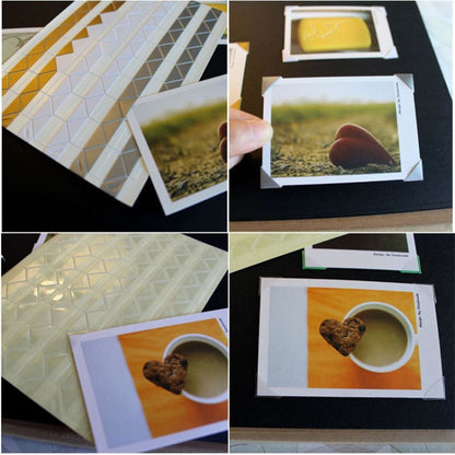 5 ชิ้น DIY แฮนด์เมดอุปกรณ์เสริมอัลบั้มสติกเกอร์รูปถ่ายคงที่