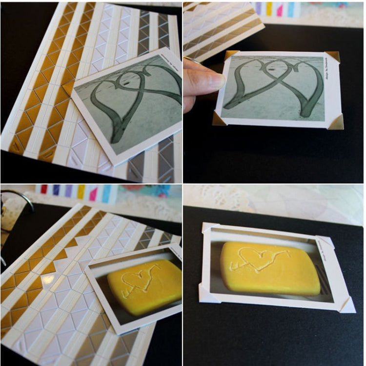 5 ชิ้น DIY แฮนด์เมดอุปกรณ์เสริมอัลบั้มสติกเกอร์รูปถ่ายคงที่
