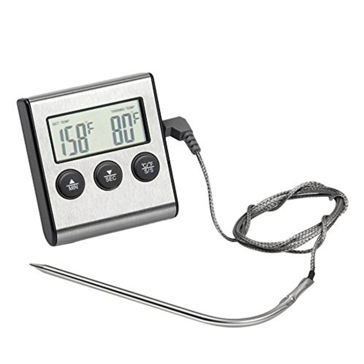 เครื่องวัดอุณหภูมิเตาอบแบบดิจิตอลห้องครัวอาหารทำอาหารเนื้อ BBQ Probe เครื่องวัดอุณหภูมิจับเวลาน้ำนมอุณหภูมิเครื่องมือทำอาหาร, Digital Oven Thermometer