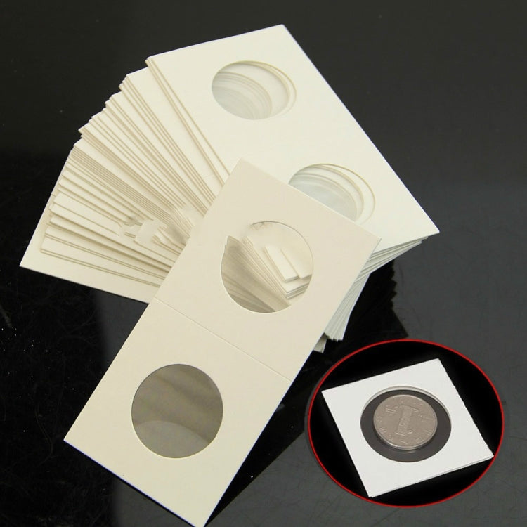 50 ชิ้น/3 ชุด 40 มม.เหรียญ Protector สแควร์เหรียญคอลเลกชันกระดาษคลิป, Paper Clip