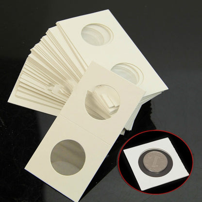 50 ชิ้น/3 ชุด 40 มม.เหรียญ Protector สแควร์เหรียญคอลเลกชันกระดาษคลิป, Paper Clip
