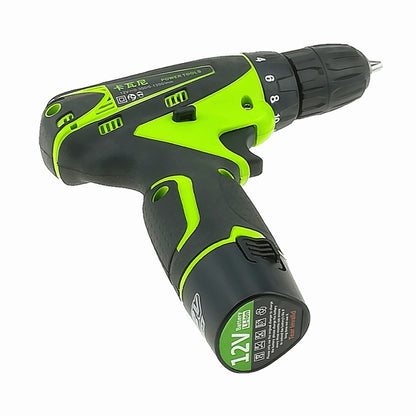 DZ033 12V ไขควงไฟฟ้าแบตเตอรี่ลิเธียมแบบชาร์จไฟได้มัลติฟังก์ชั่นสว่านไฟฟ้าไร้สายเครื่องมือไฟฟ้า, 12V Electric Screwdriver