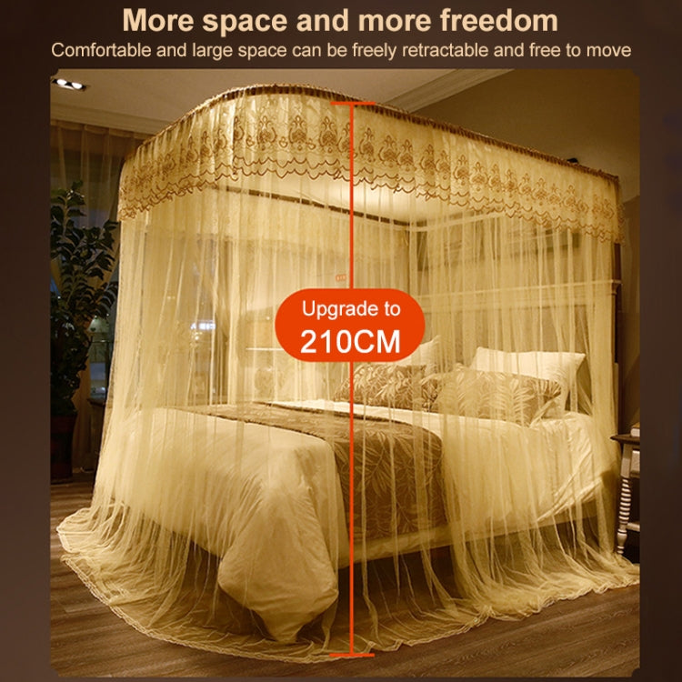 มุ้งกันยุงสามประตูแบบรางเลื่อนรูปตัวยู, 120x200 cm, 150x200 cm, 180x200 cm, 180x220 cm, 200x220 cm