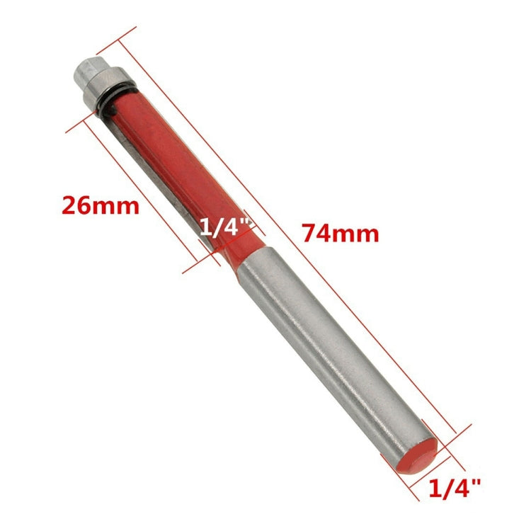 1 ชิ้น Flush Trim Router Bit 1/4 ''Shank ช่างไม้ Flush Trim, Trim Router Bit