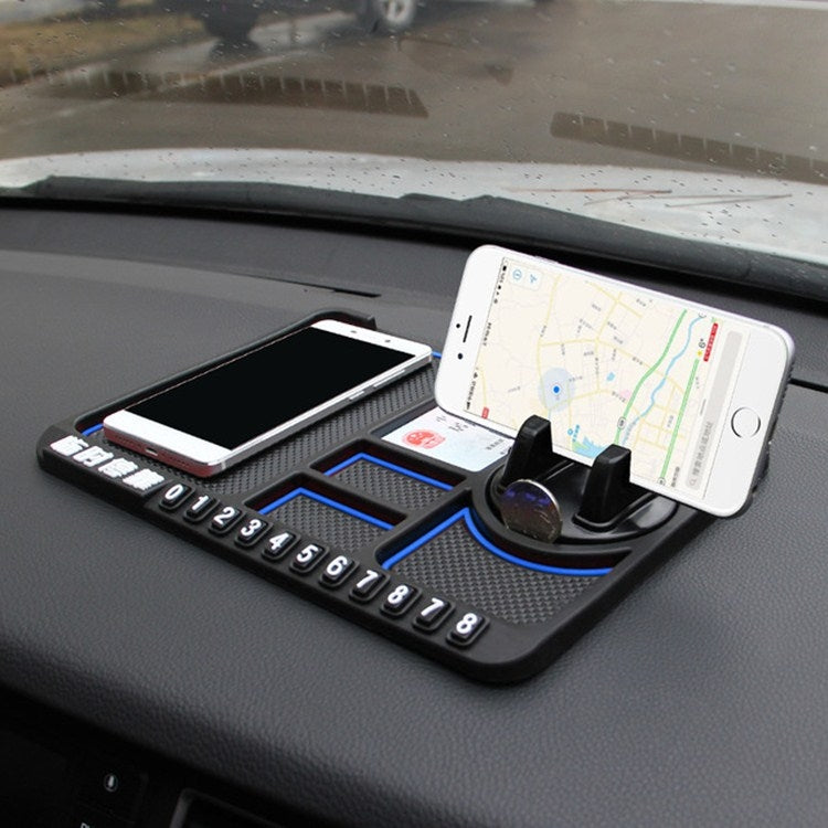 ภายในรถรถมัลติฟังก์ชั่นแผงจัดเก็บข้อมูล Pad วงเล็บโทรศัพท์รถยนต์ Anti-SLIP Pad หยุด, Rotating Red Circle, Rotating Blue Circle, Rotating Black Circle