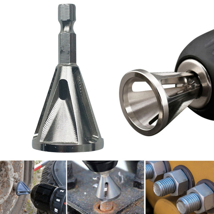 สแตนเลสลบคมภายนอก Chamfer เครื่องมือความแข็งสูง เจาะ Bit ลบ Burr หกเหลี่ยมร่อง chamfer, Hexagonal grooved chamfer