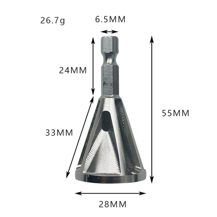 สแตนเลสลบคมภายนอก Chamfer เครื่องมือความแข็งสูง เจาะ Bit ลบ Burr หกเหลี่ยมร่อง chamfer, Hexagonal grooved chamfer