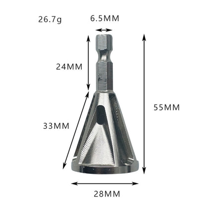 สแตนเลสลบคมภายนอก Chamfer เครื่องมือความแข็งสูง เจาะ Bit ลบ Burr หกเหลี่ยมร่อง chamfer, Hexagonal grooved chamfer