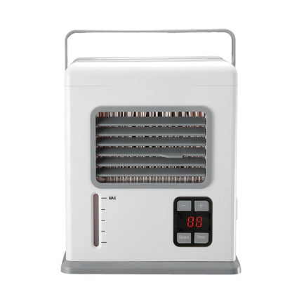 เดสก์ท็อป Air Cooler แบตเตอรี่ Plug-in เครื่องปรับอากาศแบบใช้คู่จอแสดงผลดิจิตอลอัจฉริยะ Mini Air Cooler