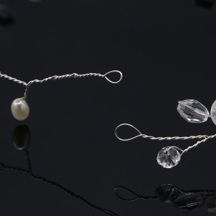 แฟชั่นใบเจ้าสาวอุปกรณ์เสริมผม Handmade เครื่องประดับผมคริสตัลงานแต่งงานแบบคาดศีรษะ Headpiece สำหรับผู้หญิง
