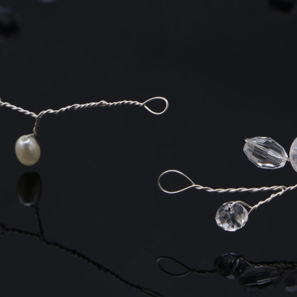 แฟชั่นใบเจ้าสาวอุปกรณ์เสริมผม Handmade เครื่องประดับผมคริสตัลงานแต่งงานแบบคาดศีรษะ Headpiece สำหรับผู้หญิง