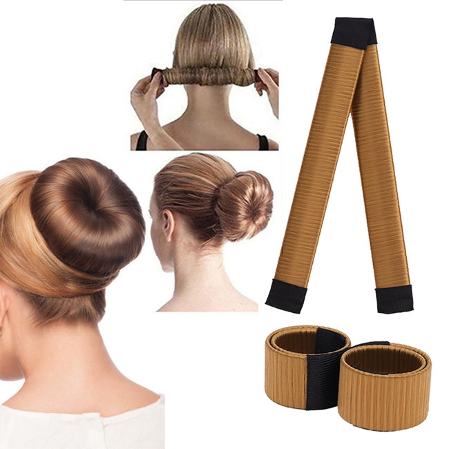 3PCS Magic Bun ผู้หญิงวิกผมสังเคราะห์ Headwear Donuts Bud Ball Twist Magic DIY Bun Maker เครื่องมือ