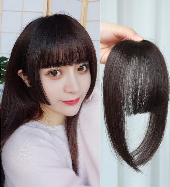 ผู้หญิงปลอม Fringe คลิปในผมม้าต่อผมด้วยเส้นใยสังเคราะห์อุณหภูมิสูง