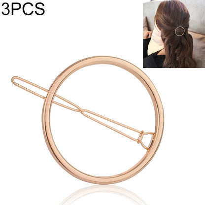 3 PCS ใหม่ Hairpins สามเหลี่ยม Moon Hair Pin เครื่องประดับ Clover รอบคลิปผมสำหรับผู้หญิง Barrettes อุปกรณ์เสริม Bijoux De tete