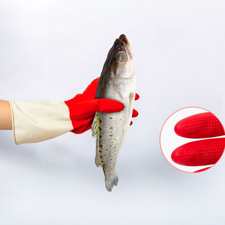 10 ชิ้นครัวเรือนสองสีถุงมือซักผ้างานบ้านทำความสะอาดซักผ้าล้างจานถุงมือยาง, S, M, L, XL