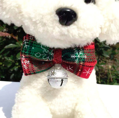 หมวกคริสต์มาสสำหรับสัตว์เลี้ยง 2 ชิ้นและชุดโบว์ผูกอุปกรณ์เสริมวันหยุด, Bow Tie Set