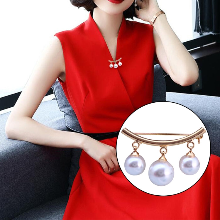 Anti SLIP PIN Simple Pearl เข็มกลัดผู้หญิงอุปกรณ์เสริมเสื้อสเวตเตอร์ถัก Anti สวมใส่ Pins เคลือบ PIN