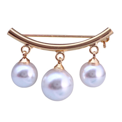 Anti SLIP PIN Simple Pearl เข็มกลัดผู้หญิงอุปกรณ์เสริมเสื้อสเวตเตอร์ถัก Anti สวมใส่ Pins เคลือบ PIN