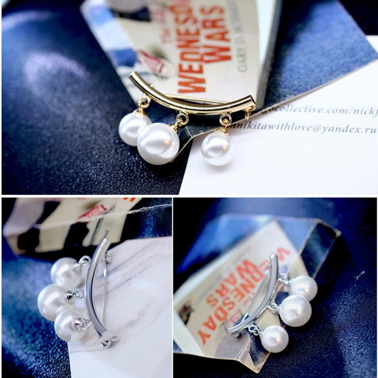 Anti SLIP PIN Simple Pearl เข็มกลัดผู้หญิงอุปกรณ์เสริมเสื้อสเวตเตอร์ถัก Anti สวมใส่ Pins เคลือบ PIN
