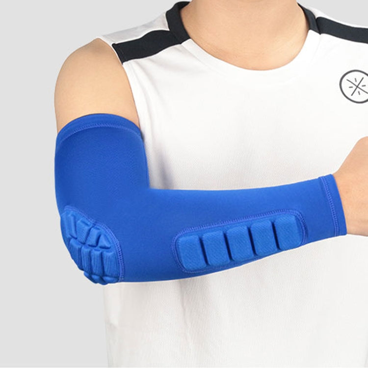 แขนบาสเกตบอล Cellular Anti-collision Anti-SLIP การบีบอัดข้อศอกอุปกรณ์ป้องกัน, L, M, XL
