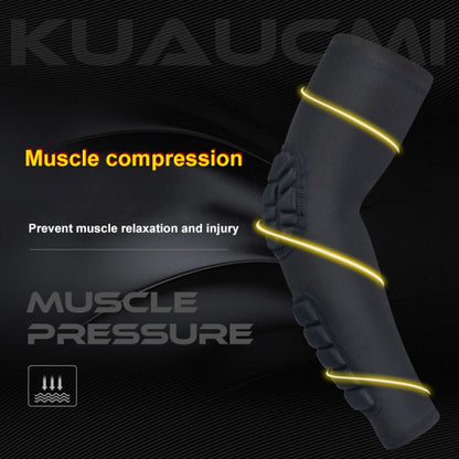 แขนบาสเกตบอล Cellular Anti-collision Anti-SLIP การบีบอัดข้อศอกอุปกรณ์ป้องกัน, L, M, XL