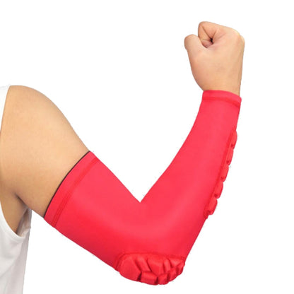 แขนบาสเกตบอล Cellular Anti-collision Anti-SLIP การบีบอัดข้อศอกอุปกรณ์ป้องกัน, L, M, XL