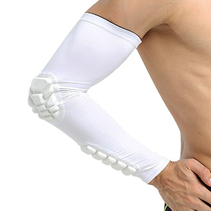 แขนบาสเกตบอล Cellular Anti-collision Anti-SLIP การบีบอัดข้อศอกอุปกรณ์ป้องกัน, L, M, XL
