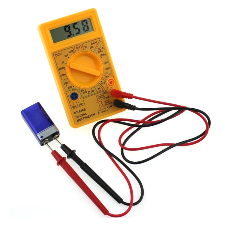 DT-830B มัลติมิเตอร์แบบดิจิตอลแบบใช้มือถือ Ammeter โวลต์มิเตอร์ดิจิตอลจอแสดงผล Universal Tester Meter