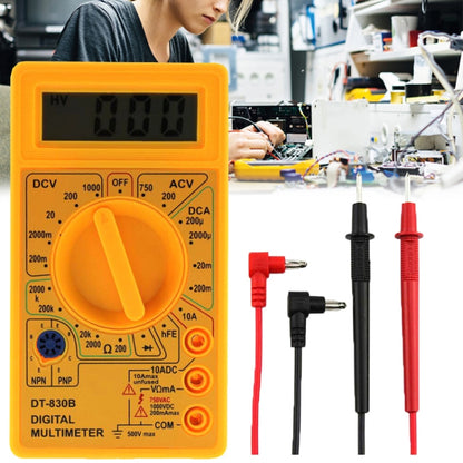 DT-830B มัลติมิเตอร์แบบดิจิตอลแบบใช้มือถือ Ammeter โวลต์มิเตอร์ดิจิตอลจอแสดงผล Universal Tester Meter