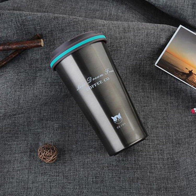 500ML สแตนเลสแบบพกพาของขวัญสร้างสรรค์ถ้วยกาแฟสำนักงานสูญญากาศ THERMOS MUG