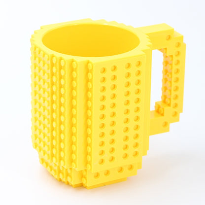 การออกแบบบล็อกตัวต่อแก้วกาแฟสร้างสรรค์ถ้วยกาแฟ Build-on Brick ที่วางน้ำดื่ม, 301-400ml