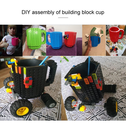 การออกแบบบล็อกตัวต่อแก้วกาแฟสร้างสรรค์ถ้วยกาแฟ Build-on Brick ที่วางน้ำดื่ม, 301-400ml