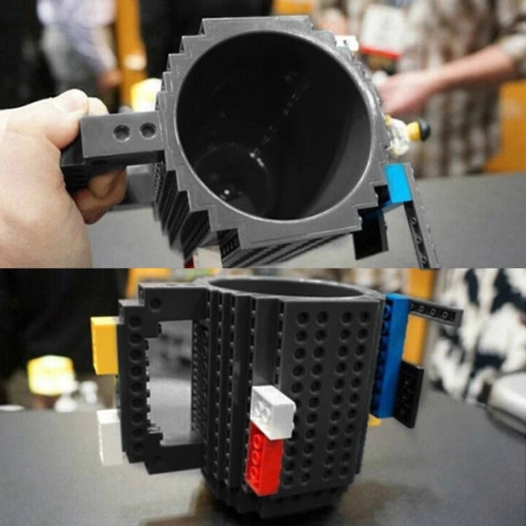 การออกแบบบล็อกตัวต่อแก้วกาแฟสร้างสรรค์ถ้วยกาแฟ Build-on Brick ที่วางน้ำดื่ม, 301-400ml