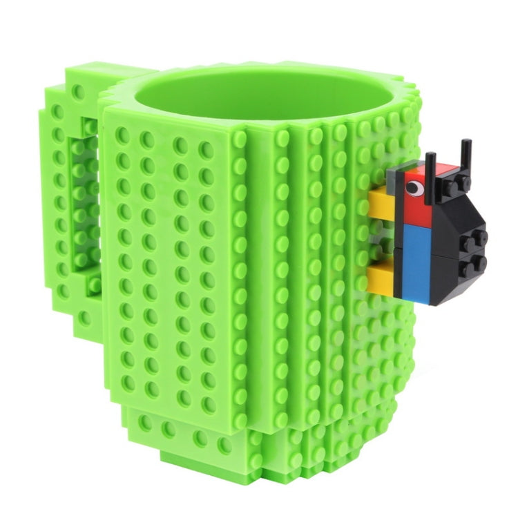การออกแบบบล็อกตัวต่อแก้วกาแฟสร้างสรรค์ถ้วยกาแฟ Build-on Brick ที่วางน้ำดื่ม, 301-400ml