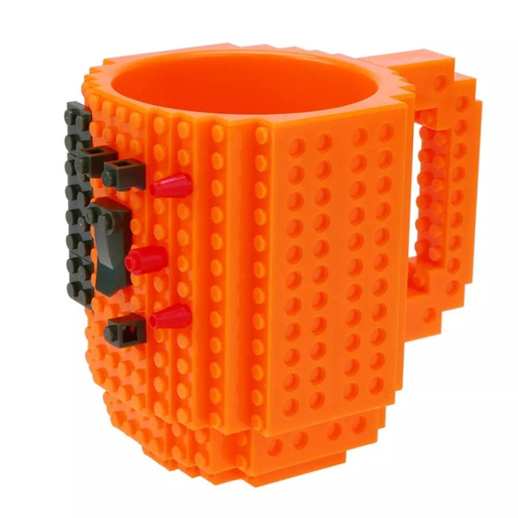 การออกแบบบล็อกตัวต่อแก้วกาแฟสร้างสรรค์ถ้วยกาแฟ Build-on Brick ที่วางน้ำดื่ม, 301-400ml
