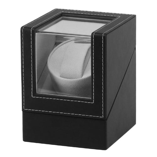 มอเตอร์ Shaker Watch Winder ผู้ถือจอแสดงผลอัตโนมัตินาฬิกาไขลานกล่องเครื่องประดับนาฬิกากล่อง, Jewelry Watches Box