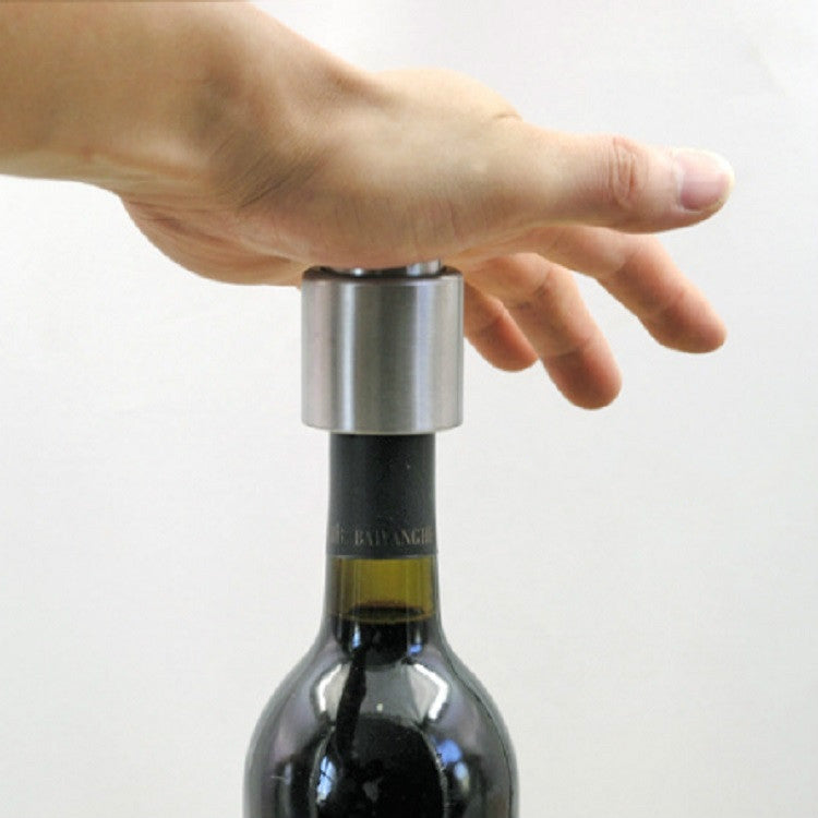 Push สแตนเลสสตีลไวน์แดง Stopper แชมเปญ Stopper, Red Wine Stopper, Wordless Wine Stopper, Champagne Stopper, Wordless Champagne Stopper