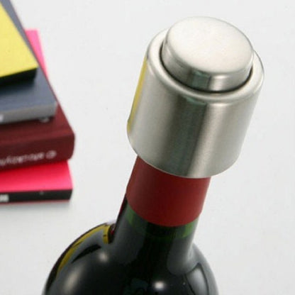 Push สแตนเลสสตีลไวน์แดง Stopper แชมเปญ Stopper, Red Wine Stopper, Wordless Wine Stopper, Champagne Stopper, Wordless Champagne Stopper