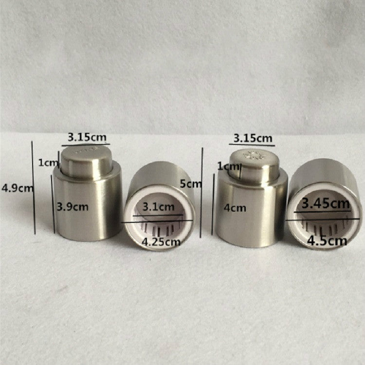 Push สแตนเลสสตีลไวน์แดง Stopper แชมเปญ Stopper, Red Wine Stopper, Wordless Wine Stopper, Champagne Stopper, Wordless Champagne Stopper